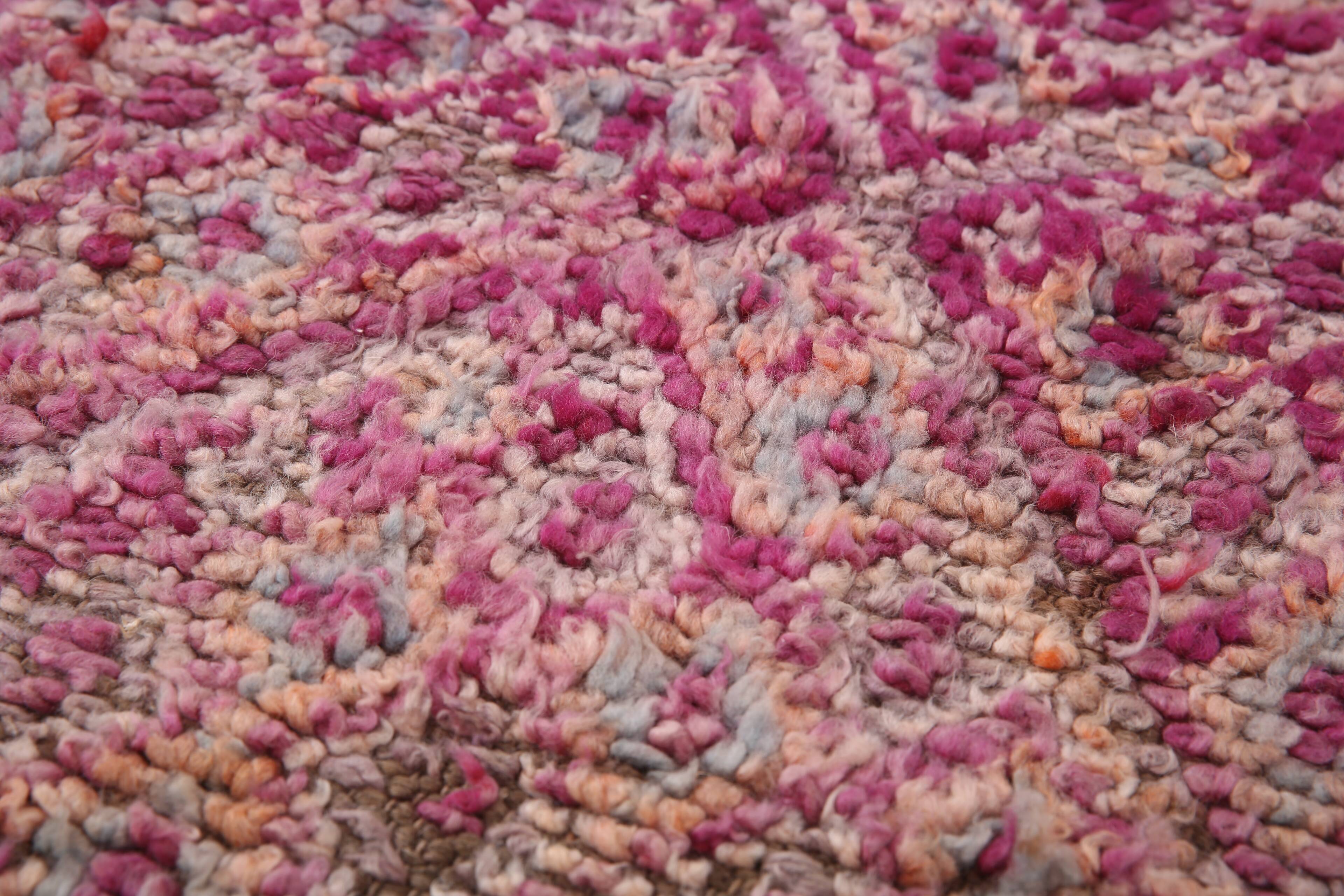 Purple Vintage Moroccan Rug 184 x 294 cm - Handmade Berber Rug - Wool Rug