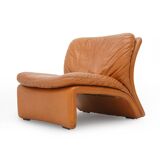 Leather armchair Selene by Adalberto Caraceni for B&T, 1970s