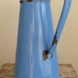 Old blue enamelled broc