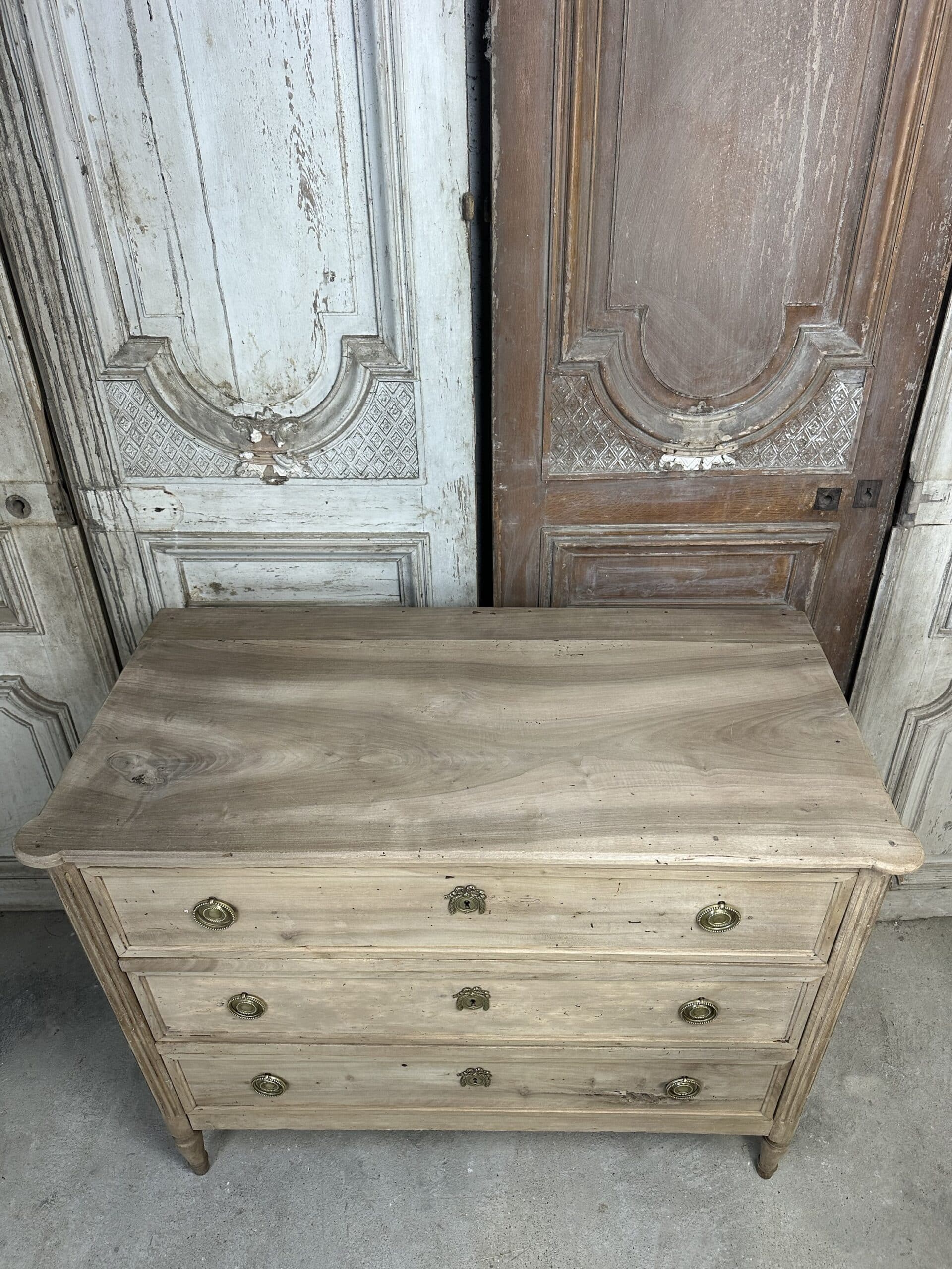Louis XVI chest of drawers in bleached walnut circa 1800