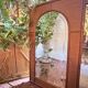 Italian coastal mirror in bamboo and rattan in the style of Vivai del Sud, 1970s.