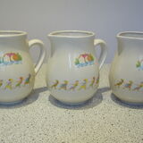 Retro pitcher with naive decorations