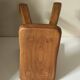 Vintage solid elm stool from the 70s