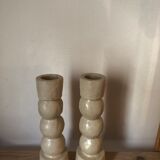Duo totem candle holder