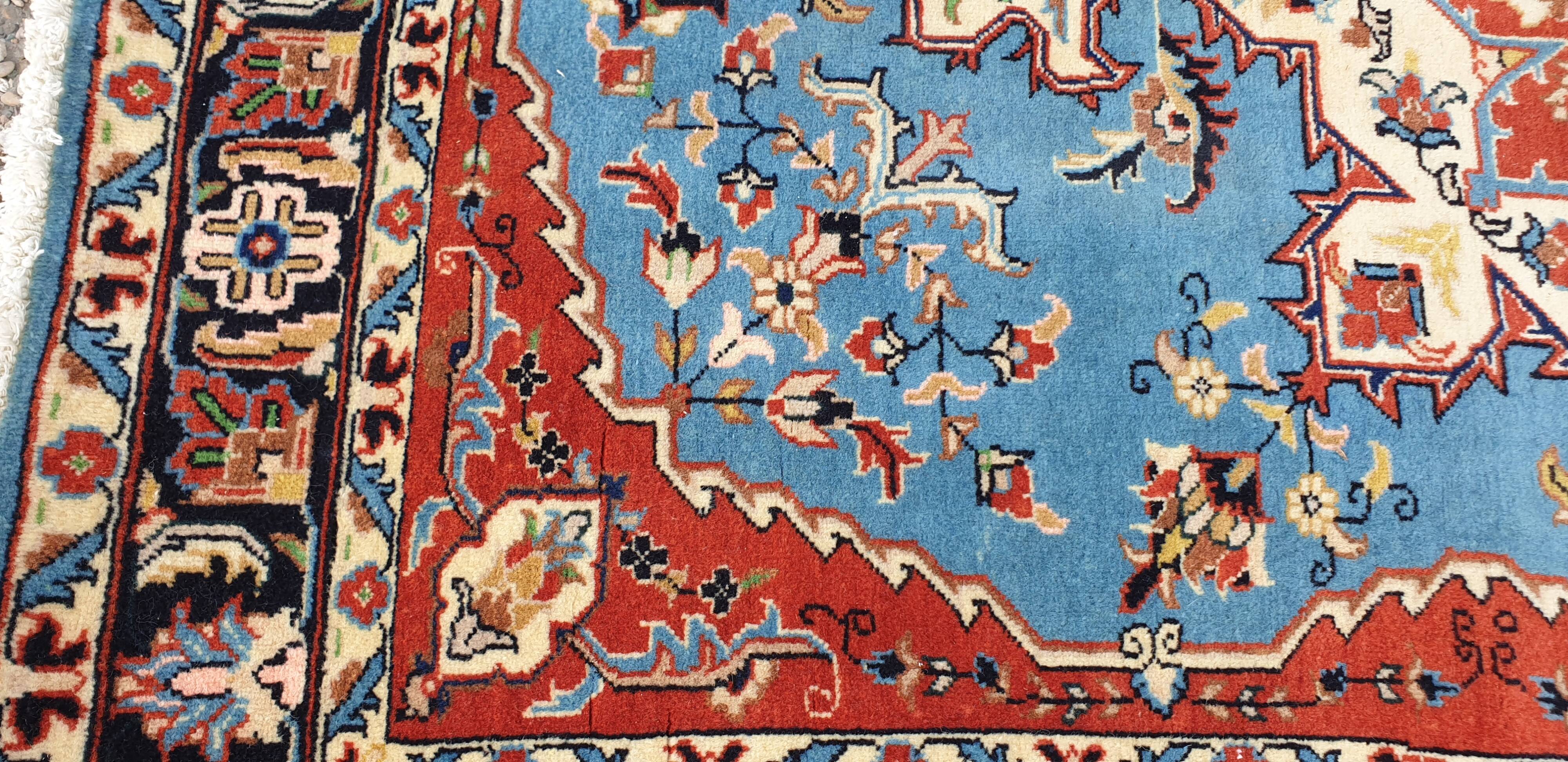 Oriental wool rug entirely handmade