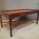 Rectangular mahogany coffee table