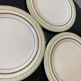 Lot de 6 assiettes à dessert en porcelaine opaque