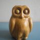 ancien pique fleurs chouette faience déco vintage earthenware vase