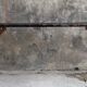 Folding all-wood guinguette bench - vintage mid-XXth