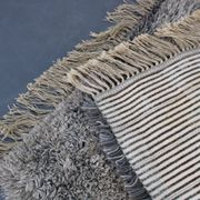 Tapis abstrait danois en laine à poils longs, années 1960