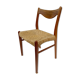 Mid-century teak dining chair by Arne Wahl Iversen for Glyngøre Stolefabric