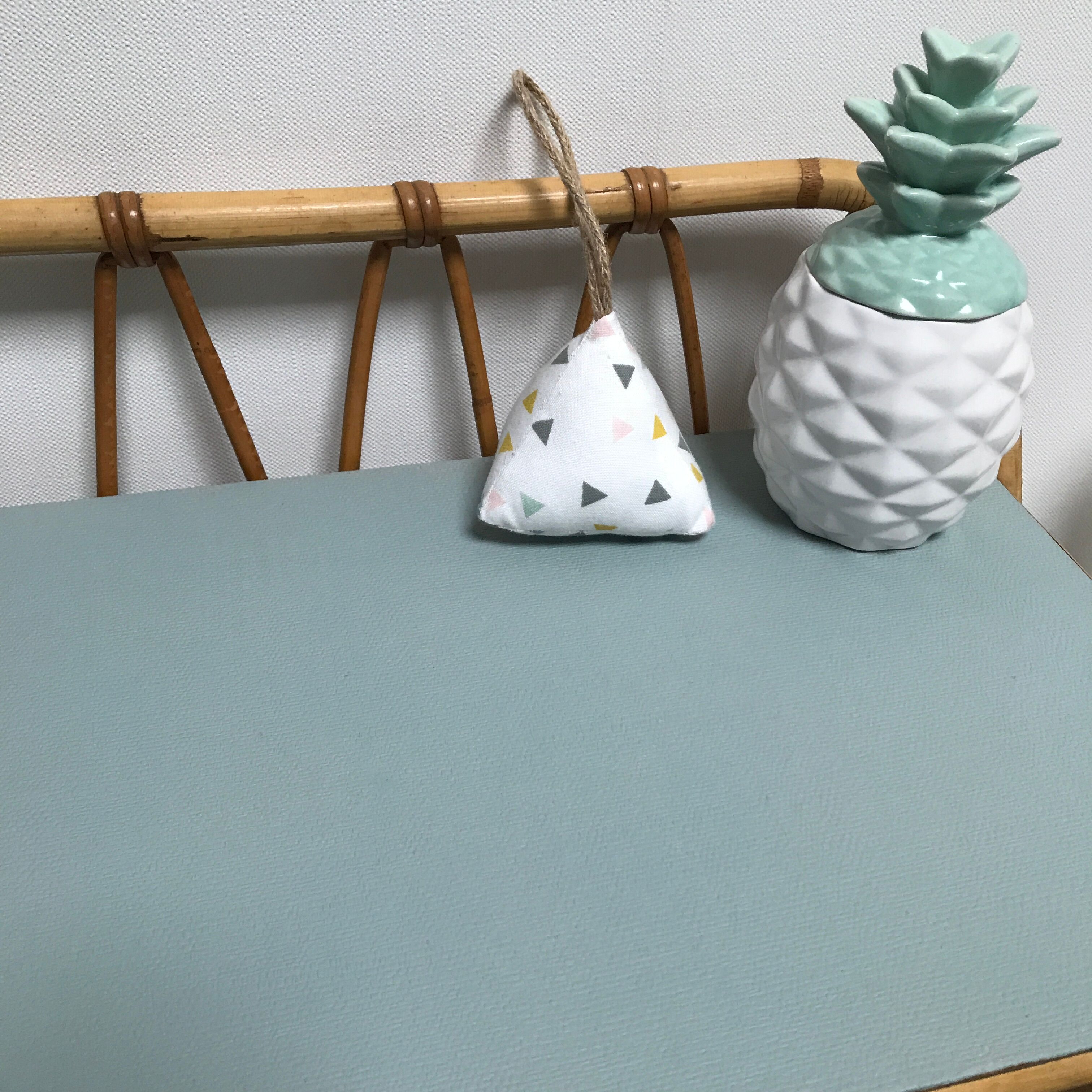 Vintage rattan bedside