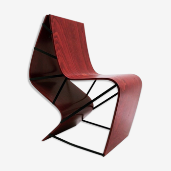 Contemporary modern red chair from belgium