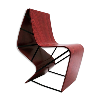 Contemporary modern red chair from belgium