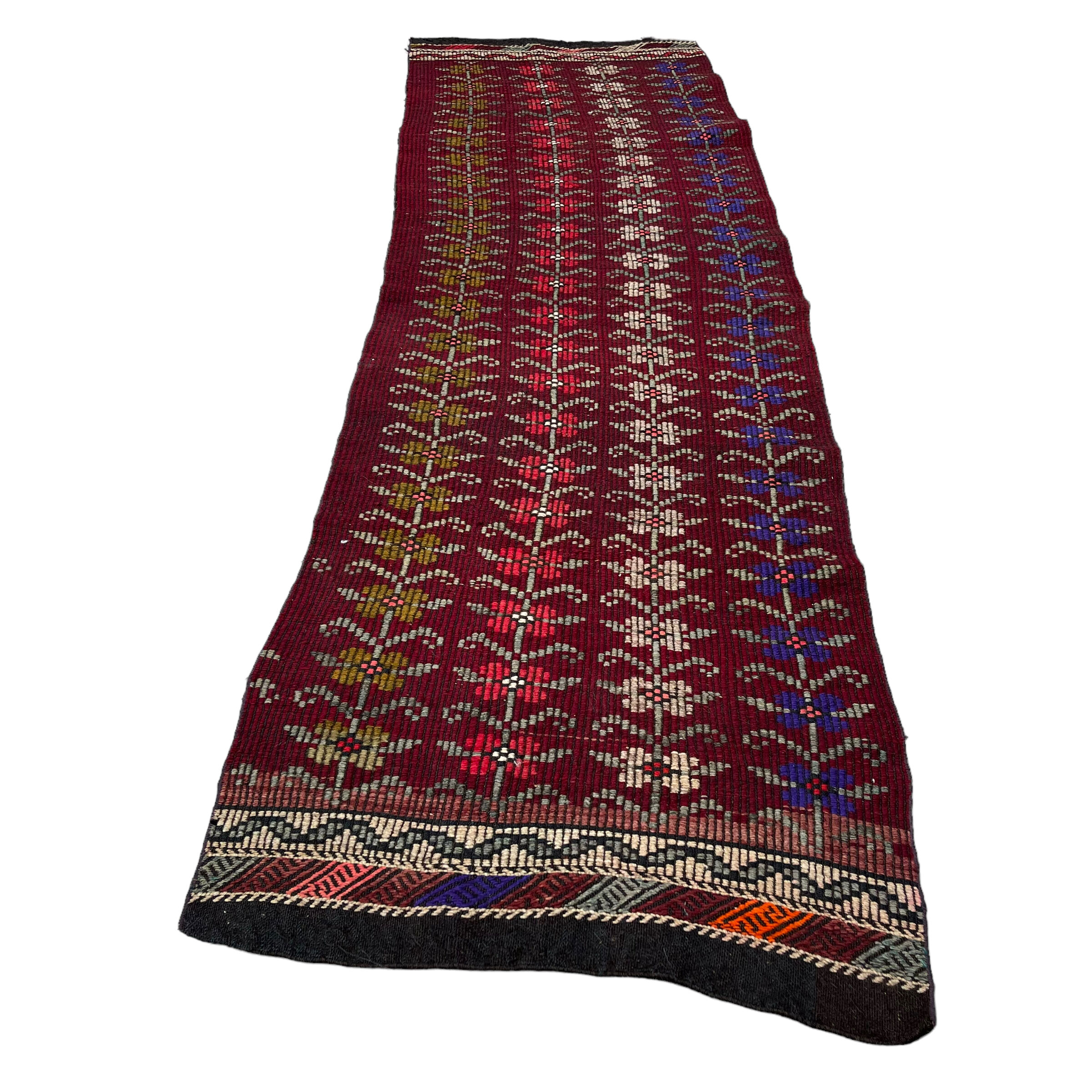 Vintage turkish kilim runner , 292 x 90 cm