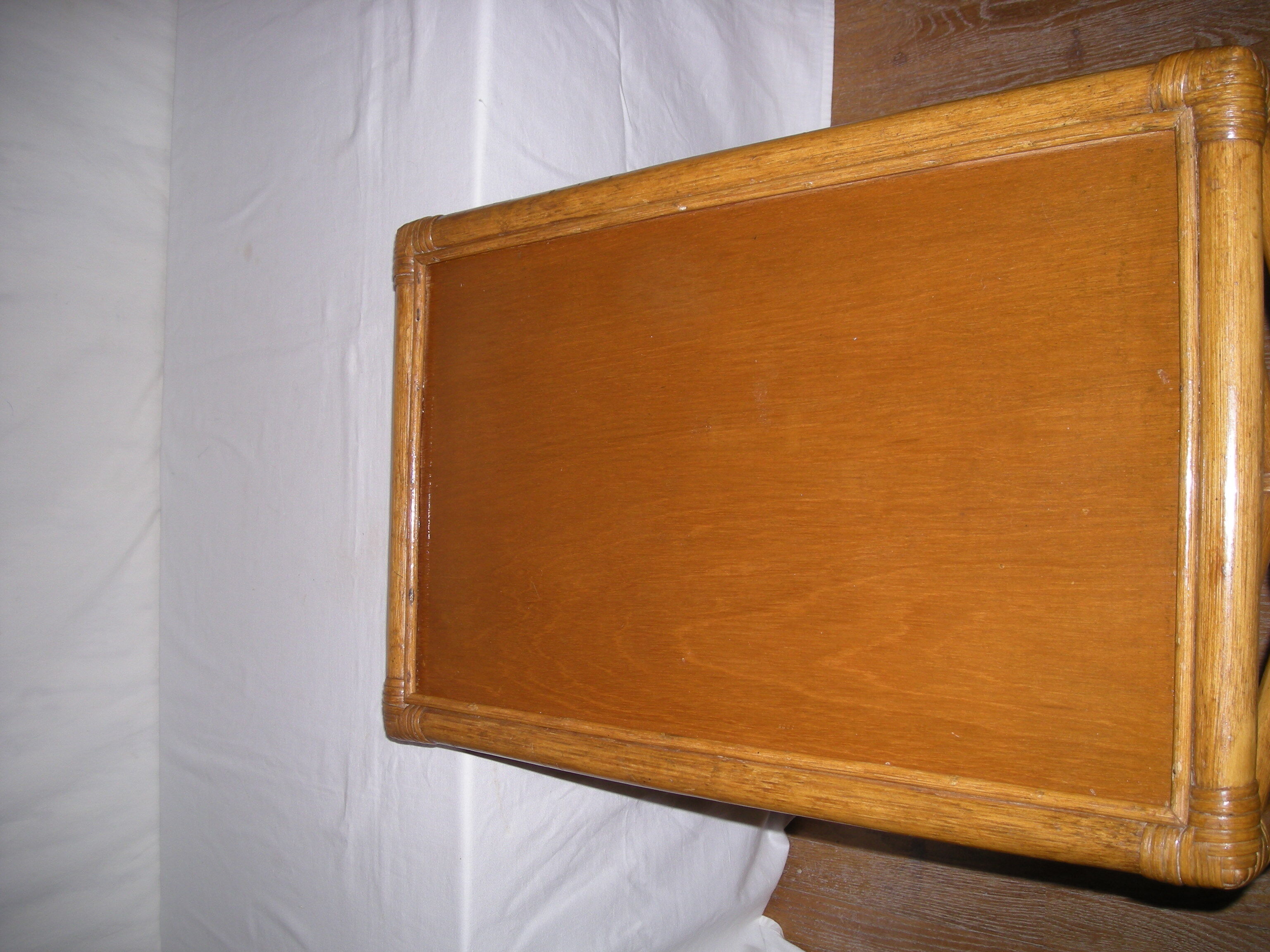 Rattan bamboo coffee table from the 50s