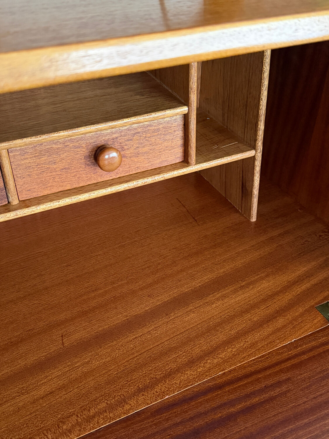 Vintage Jentique teak secretary desk