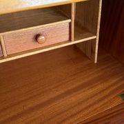 Vintage Jentique teak secretary desk