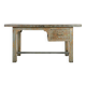 Weathered solid wood desk
