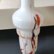 Dalian Glass Co Ltd. Snowflake vase. Smoked swirl decoration. Height 25.5