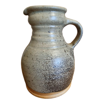 Large format stoneware pitcher vase