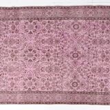 Light Pink Colour Handmade Vintage Turkish Rug
