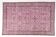Light Pink Colour Handmade Vintage Turkish Rug