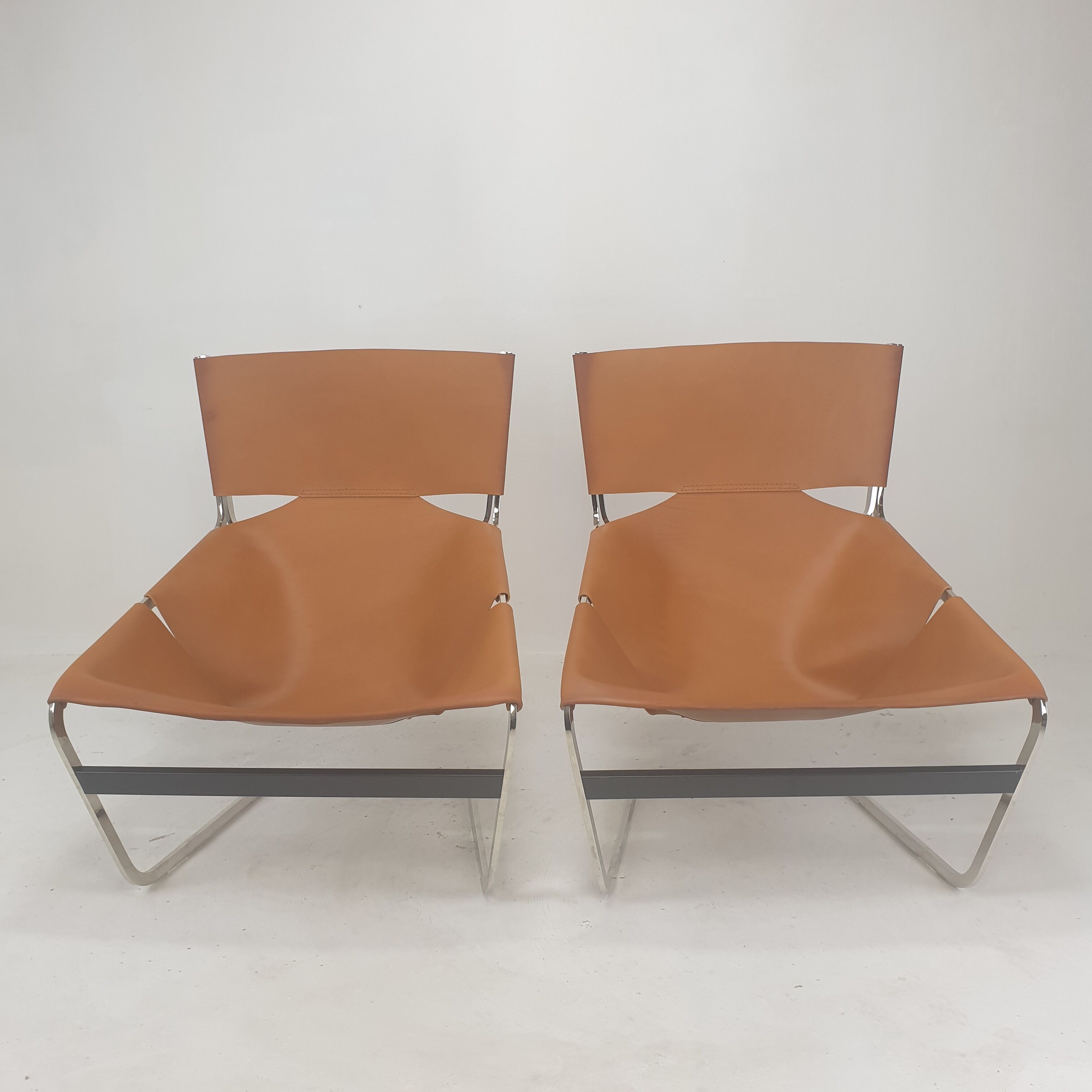 Set of 2 Model F444 Lounge Chairs by Pierre Paulin for Artifort, 1960's