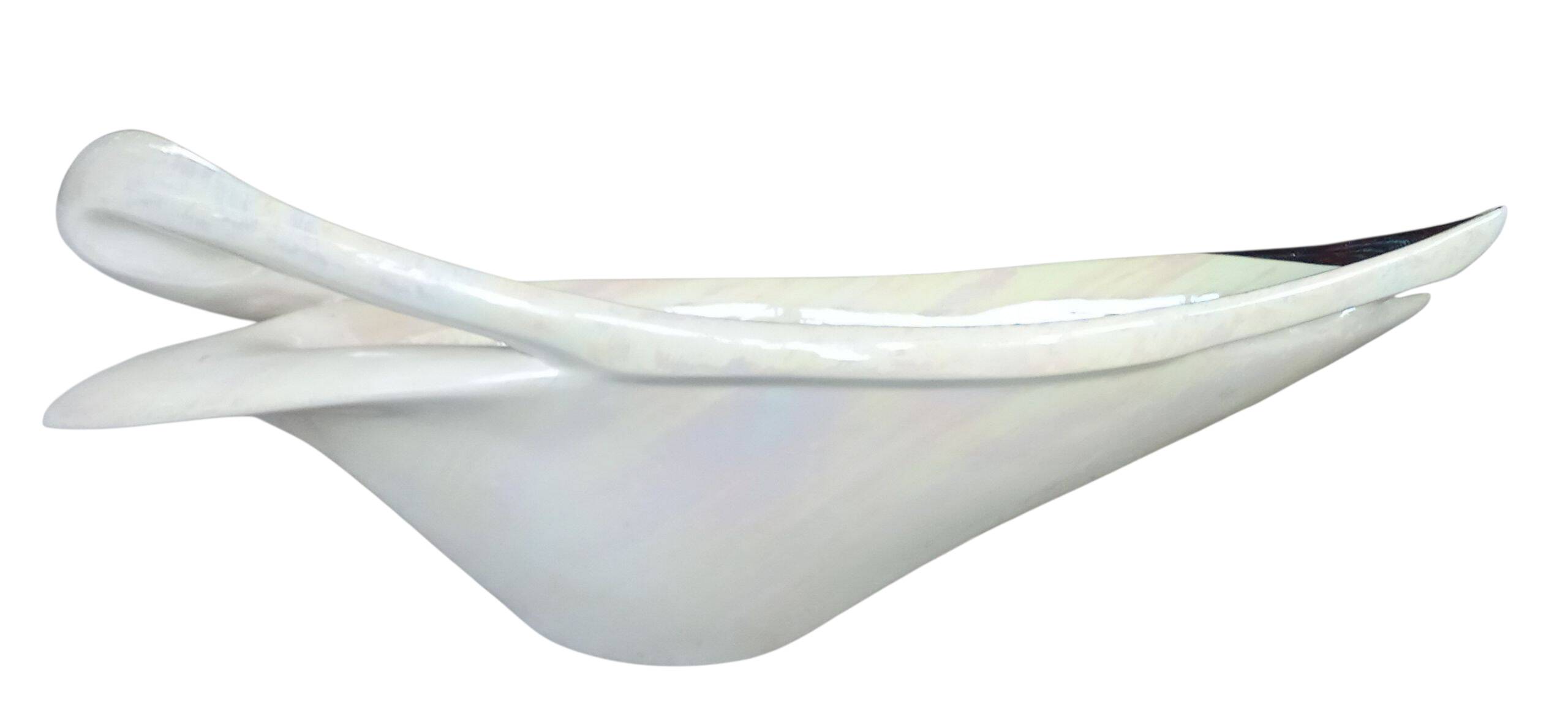 Large iridescent Verceram ceramic bowl