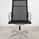 Charles Eames High-Back Aluminium Group Swivel Chair by ICF, Italy – Black