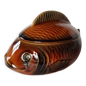Sarreguemines france vintage fish bouillabaisse soup tureen