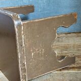 Mini-bench stool in old patinated solid wood