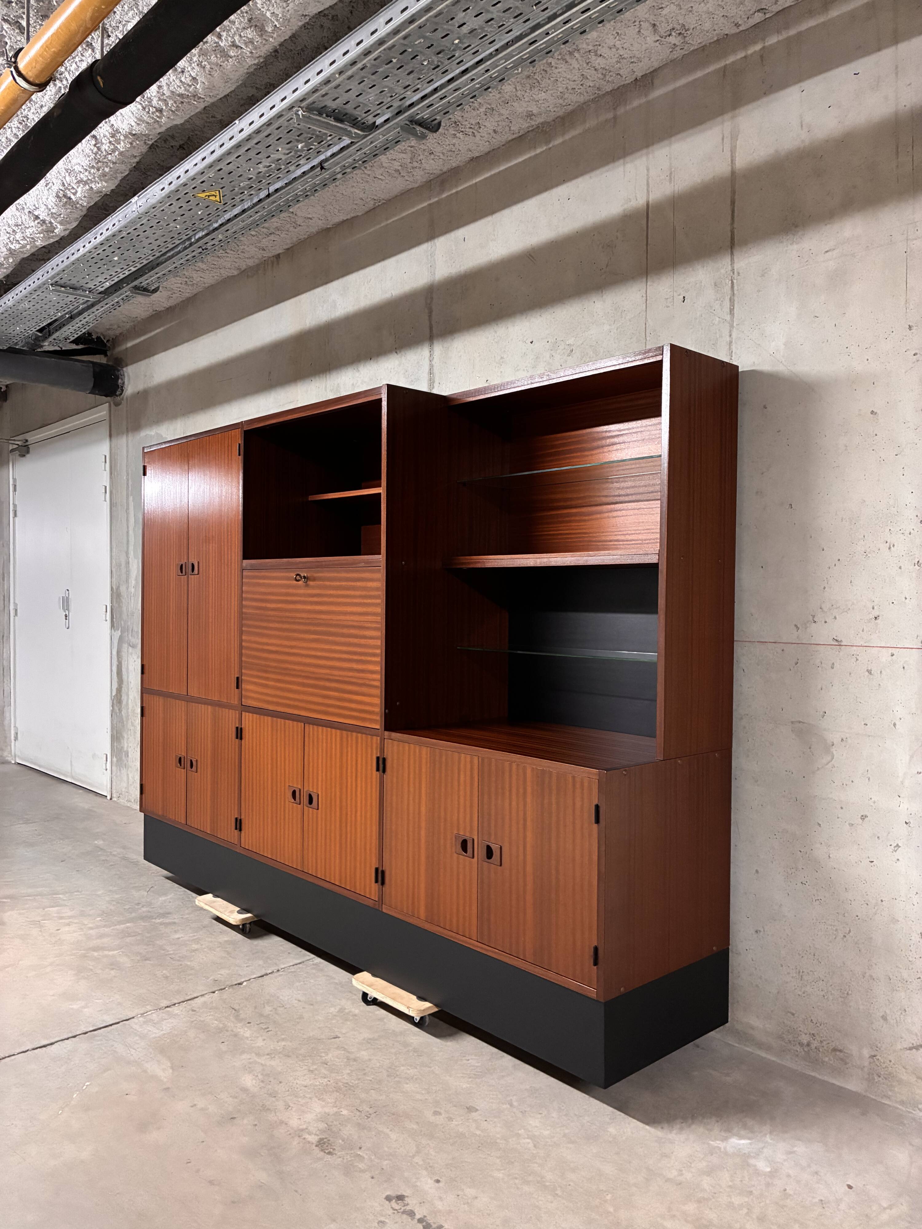 Enfilade haute buffet vitrine René-Jean Caillette éditions Charron