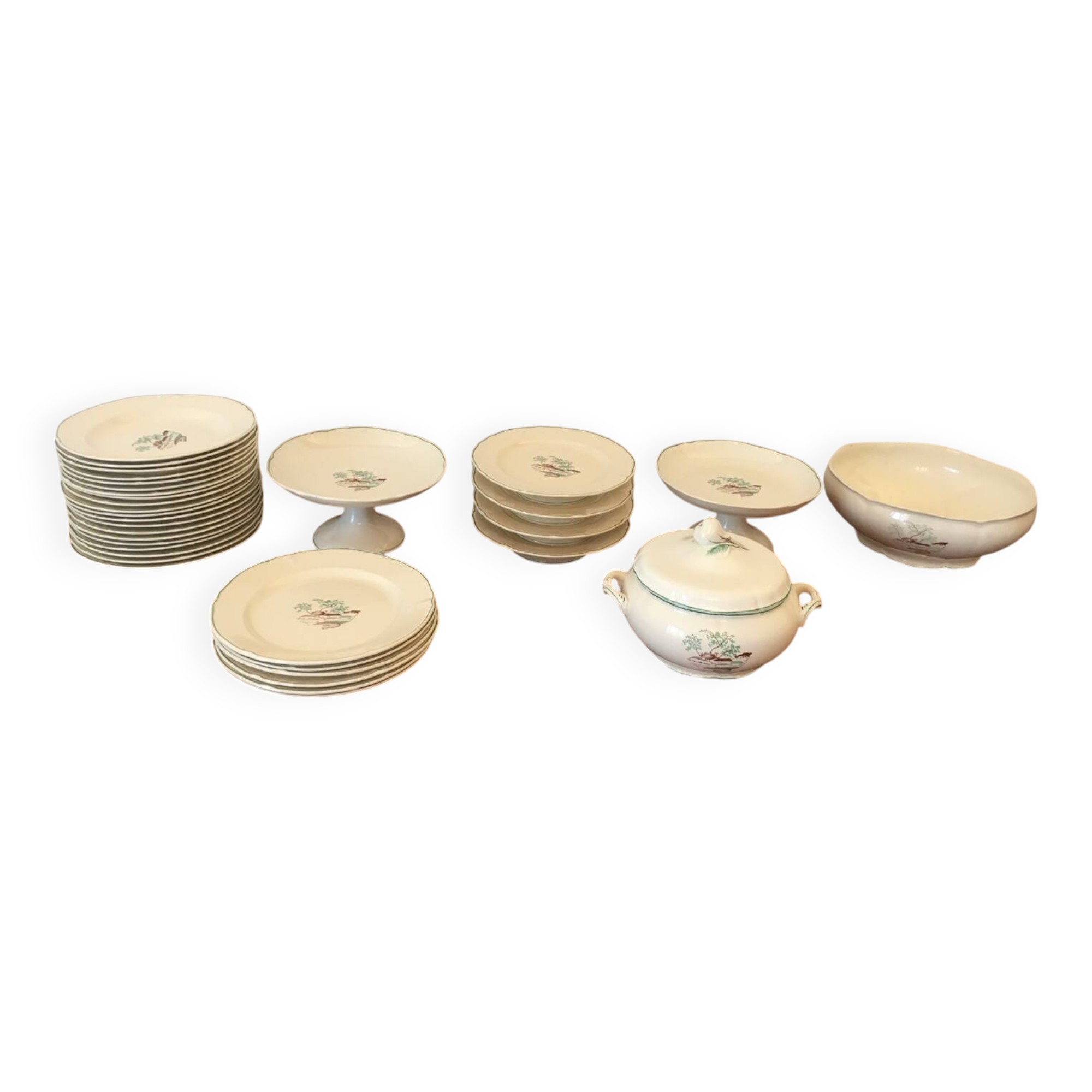 Old Luce Paris earthenware service