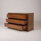 Elm wood chest of drawers by Luigi Gorgoni