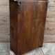 Art Deco wall display cabinet in Burmese teak with original patina.
