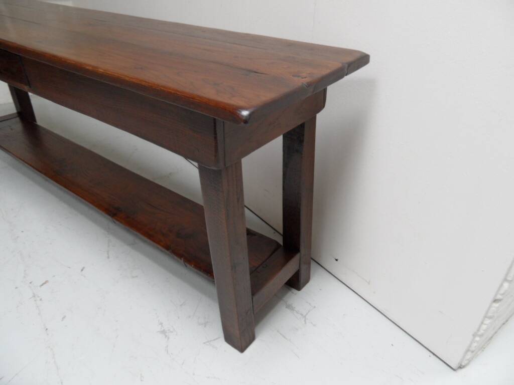 Table de travail en chêne ancien