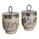Set of two egg coddlers porcelain Royal Worcester
