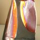 Raku ceramic vase, brutalist, gilded, design by Tony Evans