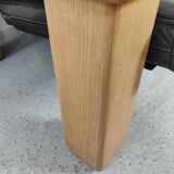 Walter Knoll leather sofa in leather and light oak, 1980