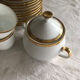 27-piece coffee and tea service in white Limoges porcelain Georges Boyer