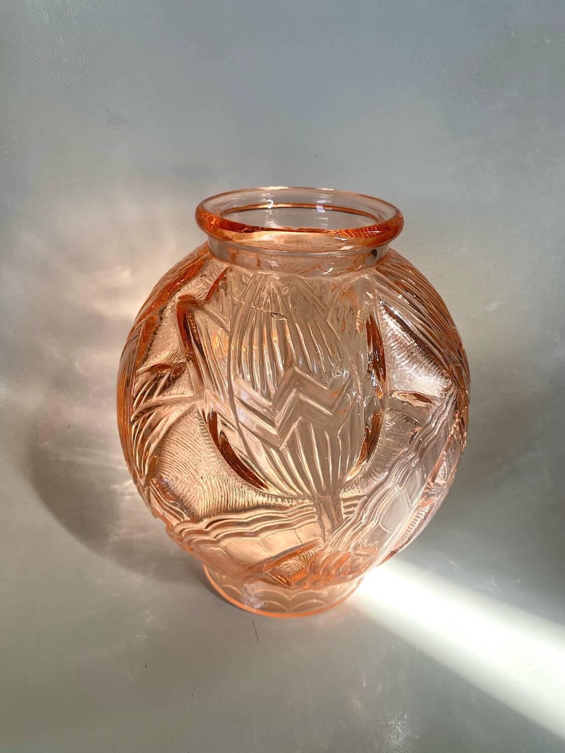 Vase art déco tulipes pierre d’avesn
