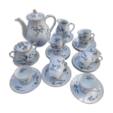 Coffee service - Bernardaud for Limoges - model " Myosotis "
