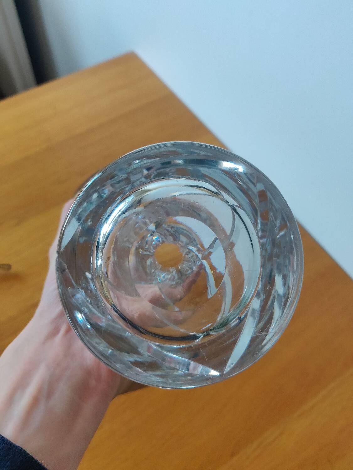 Bohemian crystal vase