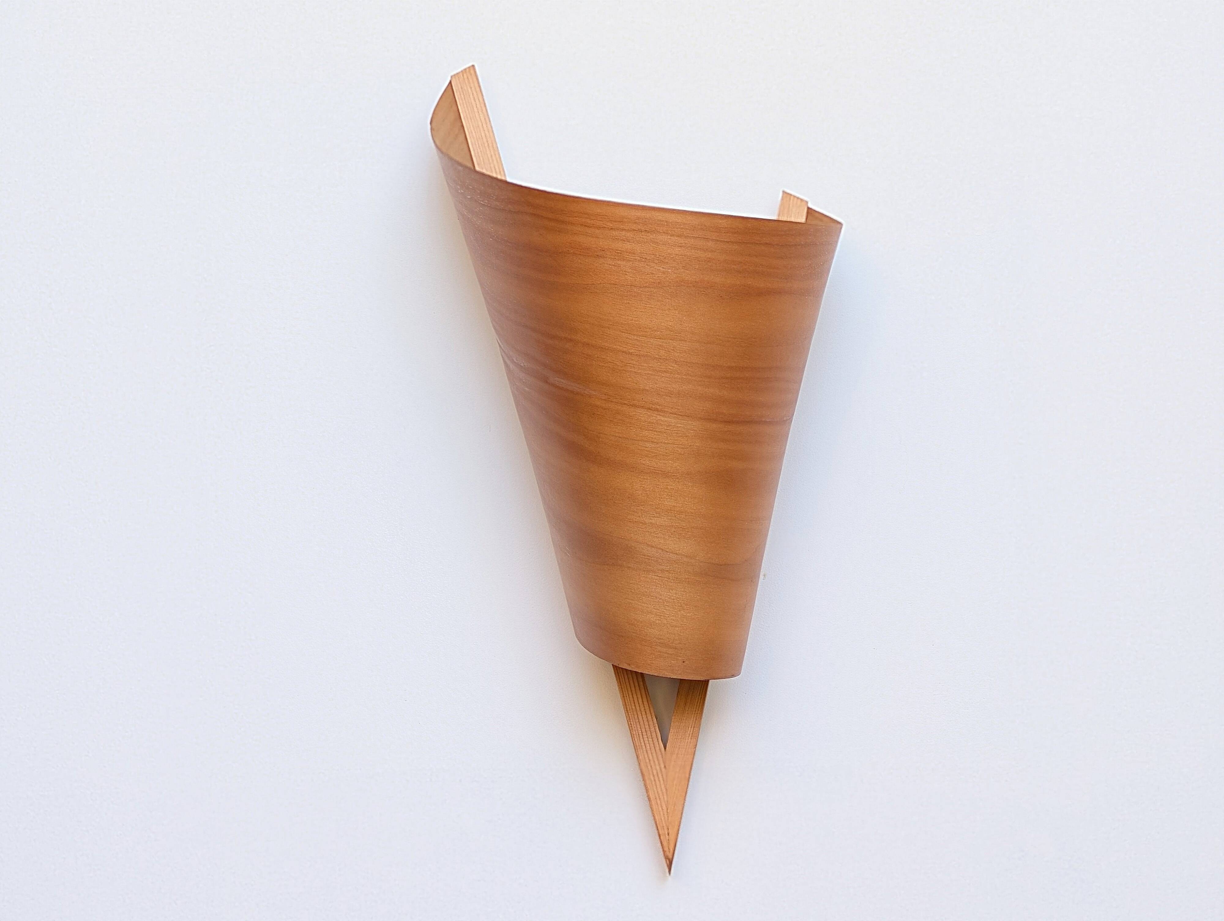 Wooden wall light