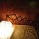 Applique murale/lampe à ciseaux. Holz Teak , Linus Bopp Limbach. Années 1970