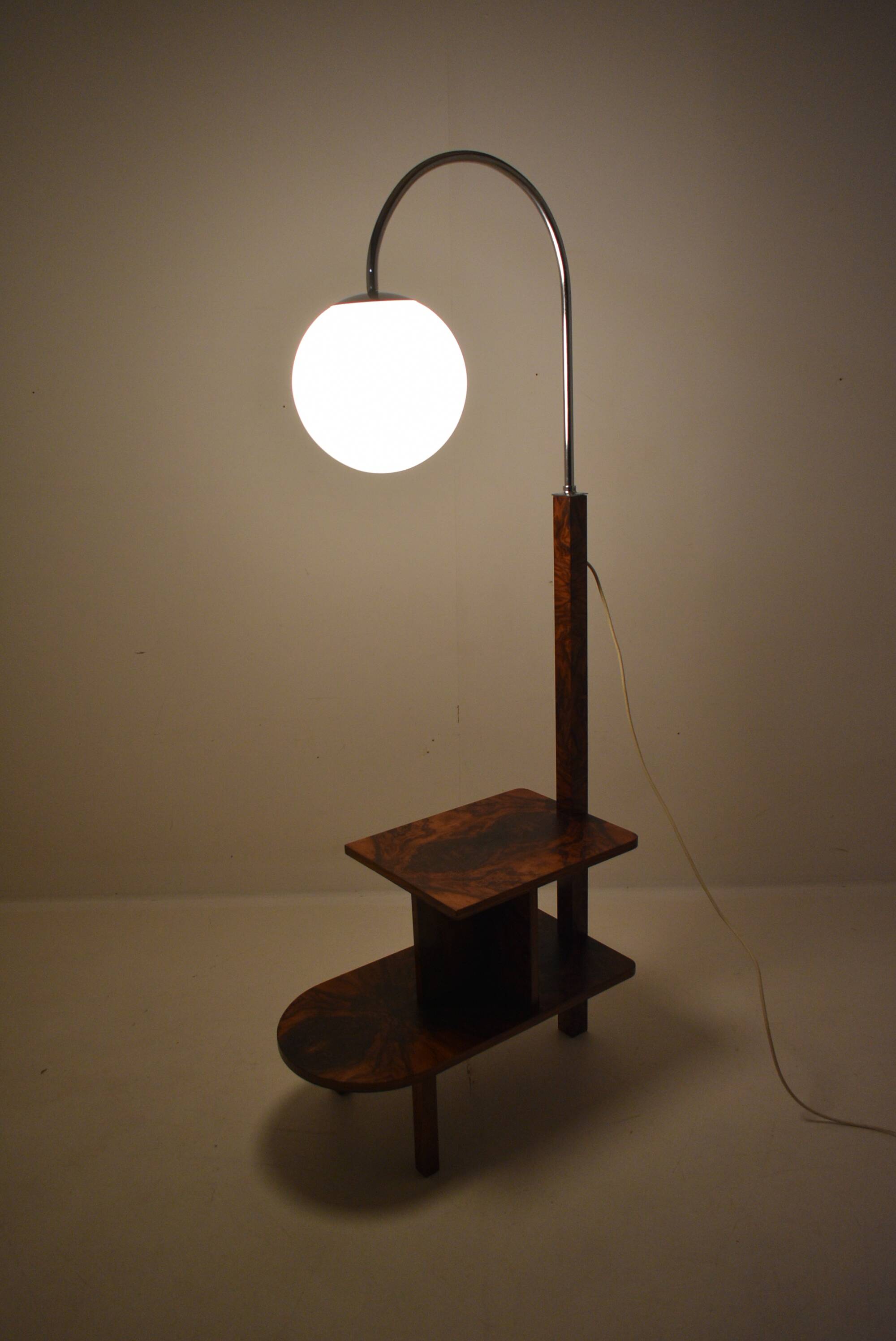1930s Art Deco Floor Lamp, Czechoslovakia