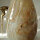 Vase en pierre onyx agathe vintage