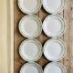 Set of 8 flat plates Creil and Montereau