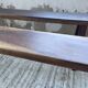 Pair of benches in walnut and solid oak 230 cm